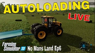 fs22 No Mans Land ep12 Autoloading Bales [upl. by Novat]