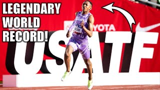 Weve NEVER Seen A World Record Like This  Quincy Wilsons Historic World Record  400 Meters [upl. by Anead]