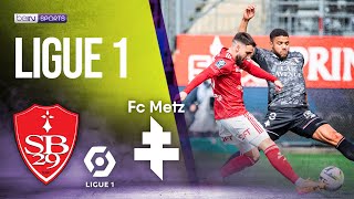 Stade Brest vs Metz  LIGUE 1 HIGHLIGHTS  040724  beIN SPORTS USA [upl. by Ad]