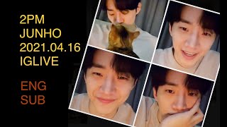 2PM Junho 준호 ENG SUB Instagram Live 20210416 [upl. by Nitas]