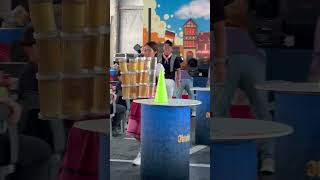 Oktoberfest beer carrying contest gone wrong 🤣 🎥 ViralHog [upl. by Innos]