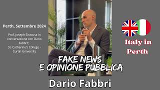 Dario Fabbri  Perché le quotfake newsquot non spiegano tutto  Italy in Perth  Geopolitica [upl. by Irep]