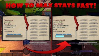 Roblox  HOW TO MAXINCREASE YOUR STATS IN WISTERIA [upl. by Ohce]