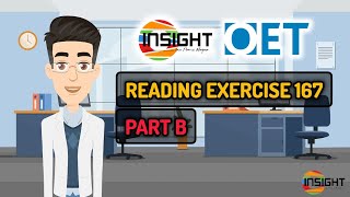 Reading Exercise 167  How to solve a Part B question  OET Reading  Insight  Insight Learning [upl. by Watters]