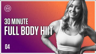 30 MIN Full Body HIIT No Equipment  HR12WEEK EXPRESS Day 4 [upl. by Callahan]