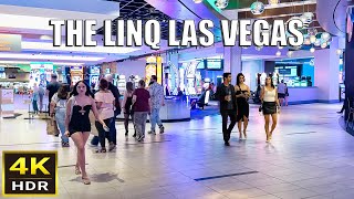 The LINQ Las Vegas Walk  Las Vegas Strip  2024 [upl. by Aznofla]