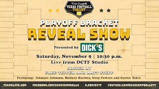 TXHSFB Playoff Bracket Reveal Show Reminder [upl. by Aliuqat]