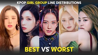 BEST and WORST Line Distributions Of Kpop Girl Groups UPDATED [upl. by Sidnee]