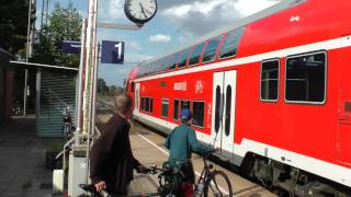 Bahnhof Aschendorf RegionalExpress nach Münster [upl. by Ennairod487]