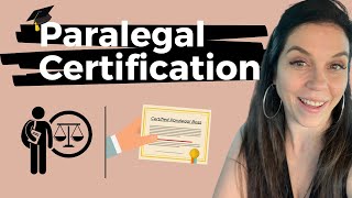 Paralegal Certification  Suggestions From a Paralegal Coach [upl. by Daveda985]