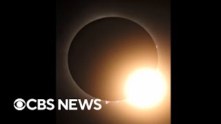 Watch Total solar eclipse seen in Indianapolis [upl. by Letsirc]