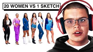 20 WOMEN VS SKETCH [upl. by Ehtylb]