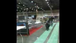 Bubble Wrap Skateboarding at Maker Faire [upl. by Eniroc]