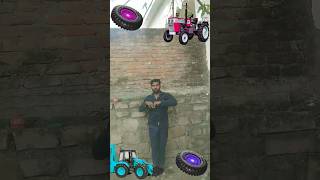 tractor wheel to jcb  tractor rollr amp truck  vfx magical video trending youtubeshorts [upl. by Milan]