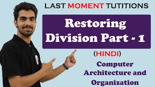 Restoring Division Part 01 in Hindi  COA  Computer Organization and Architecture Lectures [upl. by Keyser154]