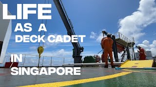 life of a deck cadet working his way through Singapore port calls [upl. by Cherish]