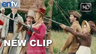 Austenland quotHuntingquot  Official Clip Keri Russell Weilds A Shotgun While LARPing [upl. by Devonne]