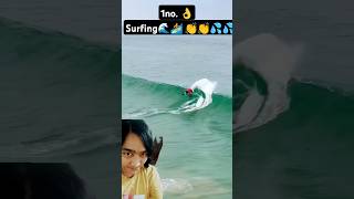 surfing surf beach surfers ocean weird waves shortfeed skimboarding oddlysatisfying [upl. by Anilet]