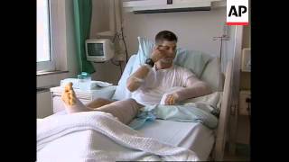 Interview with wounded US soldier evacuated from Afghanistan [upl. by Alial]