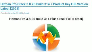 Hitman Pro Product Key Crack Full Latest 2021 hitman pro 3820 product key [upl. by Risay]