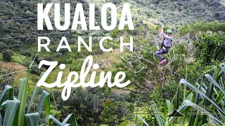 Kualoa Ranch Zipline  Hawaii [upl. by Greer90]