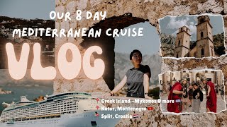 Mennonites in the Mediterranean Cruise VLOG Mykonos Greece Kotor Montenegro Split Croatia [upl. by Ecnarrot]