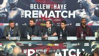 TONY BELLEW amp DAVID HAYE GO BACK amp FORTH quotYOUVE TAKEN A YEAR OUT OF MY LIFEquot [upl. by Eliak]