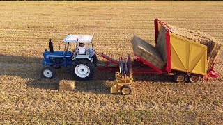 Collecting straw bales [upl. by Iarahs]