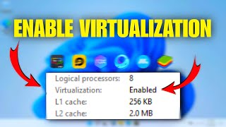 How to Enable Virtualization in Windows 11  Bluestacks Memu LD Player Nox player Gameloop [upl. by Itagaki]