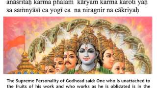 Bhagavad Gita Chapter 6  Verse 1 [upl. by Fayette]