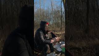 watermelon cooking spring trip cepelinai bushcraft shorts [upl. by Anahsahs]