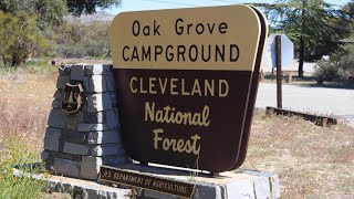 oak grove campground Cleveland National Forest California  Campsites [upl. by Octavia]