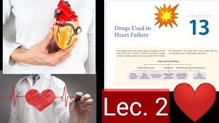 DRUGS USED IN HEART FAILURE  Chap 13 Lecture 2 🌹 🌹 🌹 Mini katzung pharmacology [upl. by Ahseret]