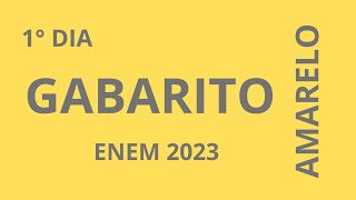 Gabarito da prova amarela  Enem 2023 [upl. by Kalli]