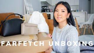 FARFETCH UNBOXING  TOTEME amp HANDBAG FAVES [upl. by Dodie]