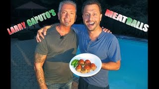 HOW TO MAKE LARRY CAPUTOS HEALTHY MEATBALLS [upl. by Latterll9]