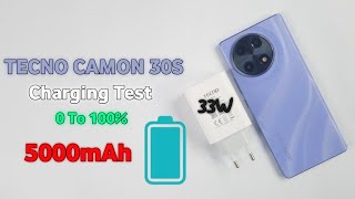 Tecno Camon 30S Battery Charging Test 🔋⚡ 5000mAh33Watt [upl. by Notnirt]