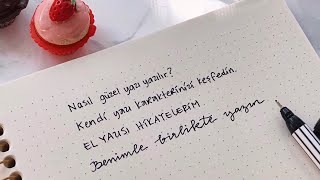 Nasıl Güzel Yazı Yazılır  El Yazısı Hikayem  Benimelim [upl. by Seravaj833]