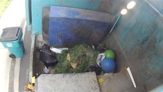 GoPro Hopper View • Labrie Expert 2000 Side Loader Packing Trash [upl. by Godliman]