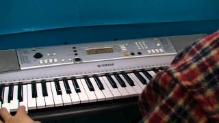 날아라 슈퍼보드 주제가  야마하 PSRE313 키보드 연주  YAMAHA PSRE313 keyboard performance [upl. by Maynord36]