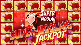 SUPER MOOLAH JACKPOT LIVE TRIGGER on Invaders Attack from the Planet Moolah SLOTS [upl. by Robinson]