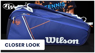 Take a closer look at the Wilson Roland Garros Super Tour 9 Pack Tennis Bag [upl. by Skerl]