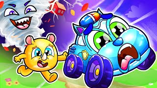 Storm Storm Go Away😱Safety Rules For Kids😭Natural Disaster Safety Song🤪🌈 Kids Songs by Beep Beep Car [upl. by Winograd487]