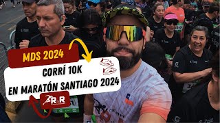 CORRÍ 10K EN MARATÓN DE SANTIAGO 2024  REVIEW CARRERA [upl. by Hamburger]