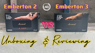 Marshall Emberton Showdown Unboxing Emberton 2 amp 3  Which One Wins [upl. by Joela898]