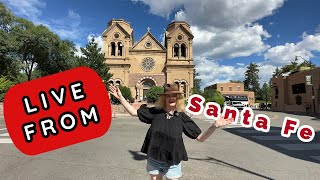 🔴 Santa Fe New Mexico Livestream  Santa Fe Plaza  The Cathedral Basilica Of St Francis Of Assisi [upl. by Haerdna674]