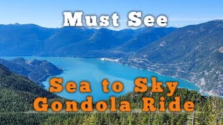 Sea to Sky Gondola Ride Squamish Whistler Bristish Columbia Canada Travel Vlog [upl. by Claudette866]