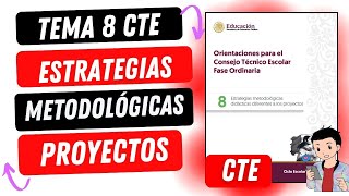 PASO A PASO TEMA 8 ESTRATEGIAS METODOLÓGICAS DIFERENTES A LOS PROYECTOS [upl. by Heddi722]