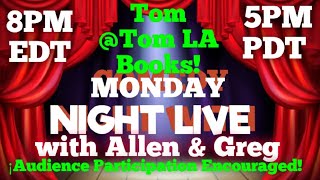 Monday Live With Allen amp Greg Tom tomlabooks3263 [upl. by Ecirted]