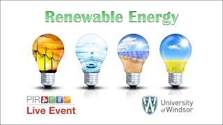 PIR Live Event  Renewable Energy Dr Carriveau [upl. by Waylon197]